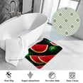 thumbnail image 3 of Watermelon Polyester Non-Slip Machine Washable Floor Rug, for Office, Chair Rugs Included, 3 of 6