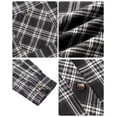thumbnail image 4 of Youclos Men's Long Sleeve Plaid Flannel Shirts with Pocket Casual Button Down Shirt Regular Fit, 4 of 7