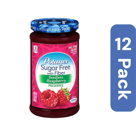 Polaner Sugar Free Raspberry Preserve 13.5 oz (Pack Of 12)