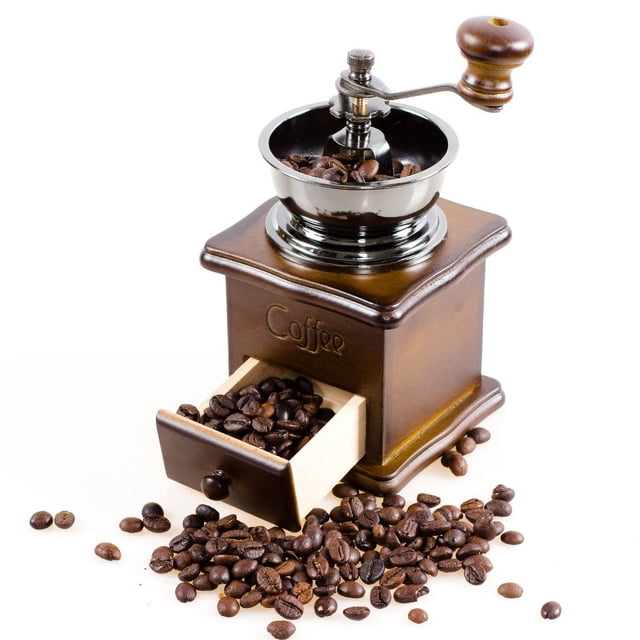 ER Un molinillo de café, molinillo de café en grano, molinillo de café manual, pequeño molinillo retro doméstico Rojo Verde