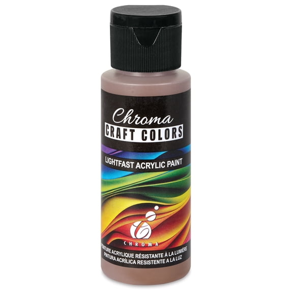 Chroma Craft Colors Acrylic Paint - Dark Walnut, 2 oz