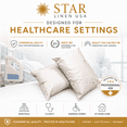 thumbnail image 4 of 2 Pack MediCheck White Vinyl Covered Bed Pillows 20 in x 26 in - Wipeable Easy Clean - Soft Low Profile Non-Fluffy Support - Not an Encasement or Zippered Protector, 4 of 11