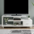 thumbnail image 2 of Convenience Concepts Designs2Go Seal II 60" TV Stand in White Wood Finish, 2 of 5