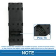 thumbnail image 4 of Interruptor de ventana eléctrica Unique Bargains No.935703X032RY para el lado del conductor delantero izquierdo del Hyundai Elantra 2012-2016 Negro, 4 of 7