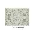 thumbnail image 3 of Better Trends 17" x 24" Bathroom Rugs 100% Cotton Soft Water Absorbent Non Slip Bath Mat Machine Washable Rug (Sage) Medallion Collection, 3 of 6