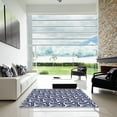 thumbnail image 7 of Ahgly Company Machine Washable Indoor Rectangle Transitional Midnight Blue Area Rugs, 2' x 5', 7 of 7