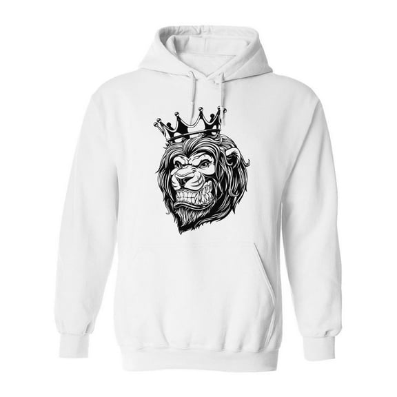 A Lion In The Crown Hoodie Men -Image by Shutterstock, Male Large