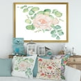 thumbnail image 3 of Designart 'Bouquet of Pink Roses Flowers and Eucalyptus Leaves' Traditional Framed Art Print, 3 of 4