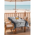 thumbnail image 2 of 60x120 Inch Outdoor Tablecloth with Umbrella Hole Zipper Rectangle Grey Wood Grain Rectangular Tablecloths Outside Waterproof Country Vintage Barn Door Rustic Lodge Patio Table Cover for Picnic Party, 2 of 8