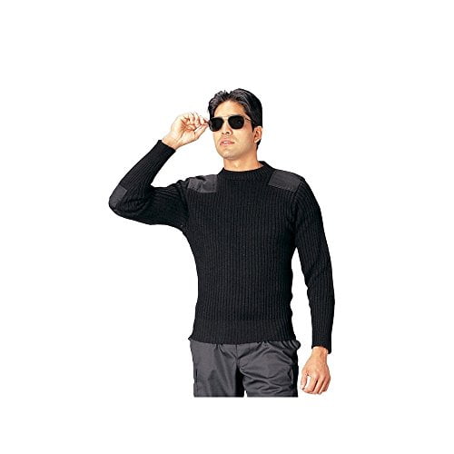 Rothco Wool Commando Sweater, Black, 42 - Walmart.com