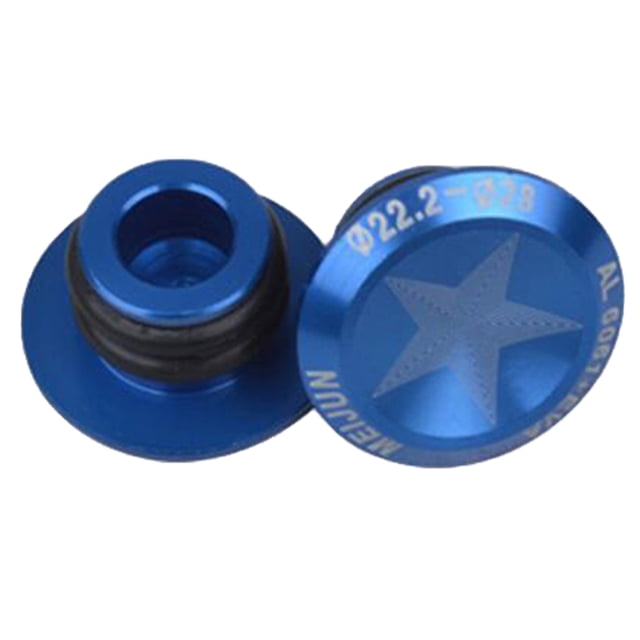 Paquete de 2 tapones de extremo de barra de manillar de bicicleta , piezas de bicicleta para accesorios de ciclismo de carretera de montaña, fácil Azul Baoblaze Tapones de manillar de bicicleta
