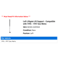 thumbnail image 2 of Left Liftgate Lift Support - Compatible with 1995 - 1997 Geo Metro 1996, 2 of 2