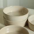 thumbnail image 3 of Stone Lain Eden 4-Piece Pasta Bowl Set Stoneware, Beige, 3 of 6