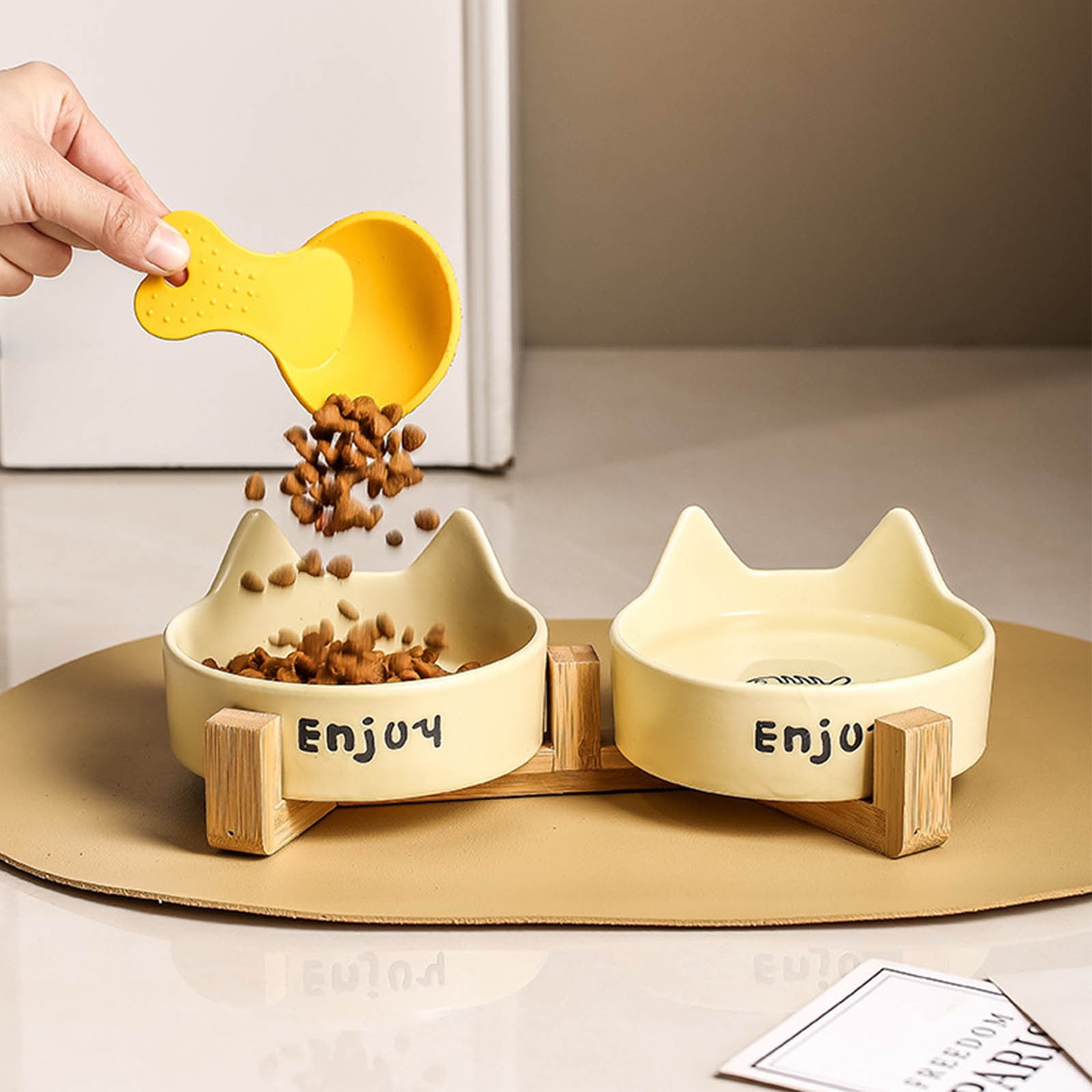 Water Bowl for Cats Elevated Pet Food Bowls,Ceramic Food Bowl for Pet Bowls for Cats,Small Dog Bowls for Puppies,Dog Bowls for Small Dogs