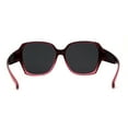 thumbnail image 4 of Polarized Large Oversized Barricade Rectangle Fit Over OTG Sunglasses Burgundy Black, 4 of 4