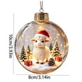 thumbnail image 3 of Light Up Sheep Christmas Ornament, 3.9 Inch Mini Story Ball with Holiday Scene for Tree Window Mantel Seasonal Decor, 3 of 6