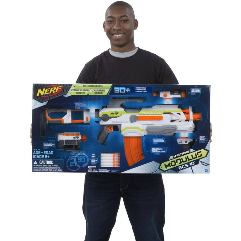 Nerf Motorized Blaster, Removable Nerf Scope, 10-Dart Clip, 10 Nerf Elite Darts - Walmart.com