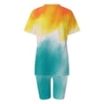 thumbnail image 6 of XWSHYW Womens Clothes Women Casual Summer V Neck Short Sleeve Tops And Short Pants Suit, Sizes S-3XL, 6 of 7