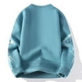 thumbnail image 5 of MIASHUI Chandail à Manches Longues pour Hommes Automne Hiver, Confortable et Décontracté, Bleu, TTTG, 5 of 5