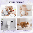 thumbnail image 5 of Dergik Large Diaper Bags for Adult&Baby, (18’’x23’’),96 Pcs, Vanilla Scented, for Elderly Waste Disposal, Baby Poop Bags, Sanitary Product at Home & Travel, Purple, 5 of 6