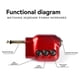 thumbnail image 4 of Guitar Pre Amplifier Guitar Mini Preamp 6.35mm Plug for Guitar Musical Inst ent Part, 4 of 5