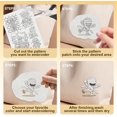 thumbnail image 4 of 22Pcs Mummy Water Soluble Hand Sewing Stabilizers 8.3"x11.7" Funny Mummy Embroidery Pattern Stabilizer 4 Sheets Cute Stick and Stitch Embroidery Paper Sticker, 4 of 7