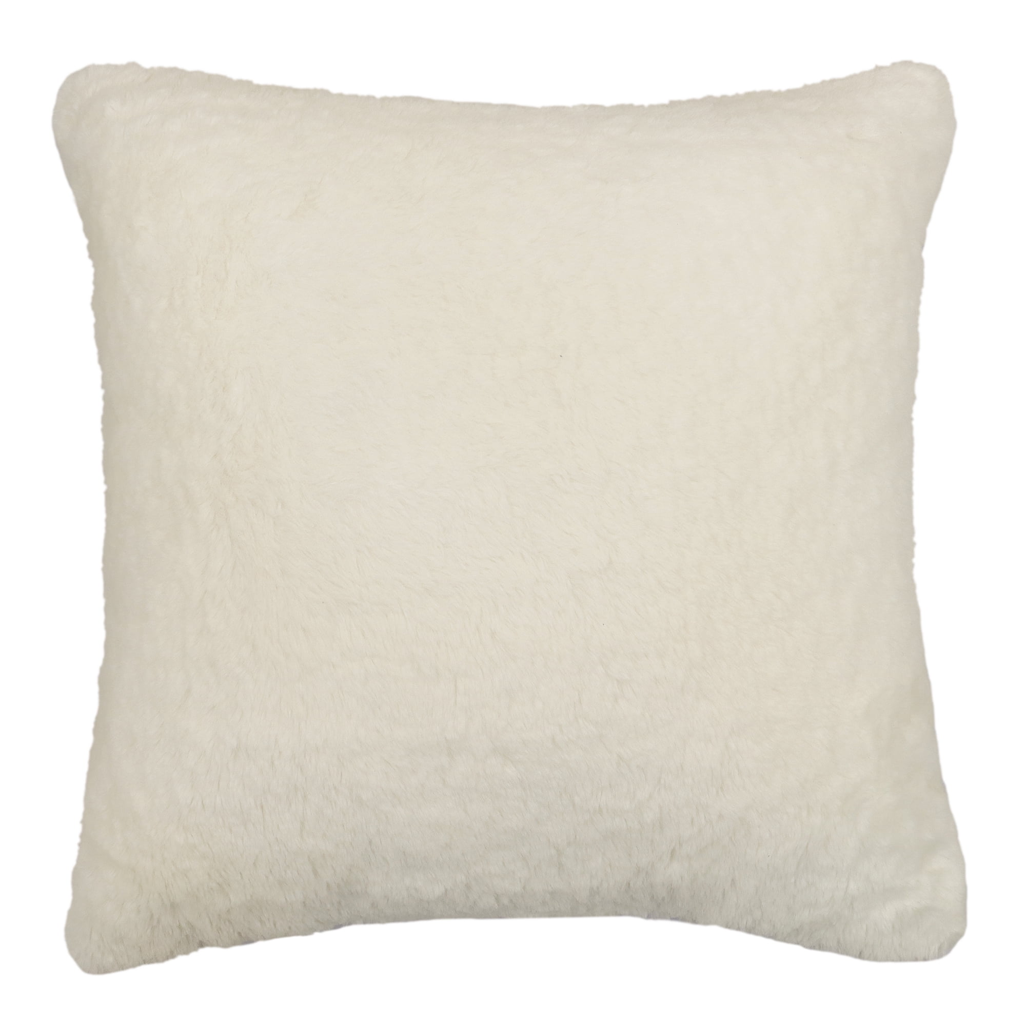 Luxurious Faux Rabbit Fur Throw Pillow for Home Decor