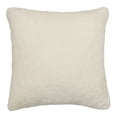thumbnail image 3 of Mainstays Faux Rabbit Fur Decorative Throw Pillow, 18 in x 18 in, Ivory, 3 of 5
