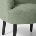 thumbnail image 7 of WestinTrends Alexandria 29" Wide Mid Century Modern Club Barrel Accent Armchair, Ice Green, 7 of 7