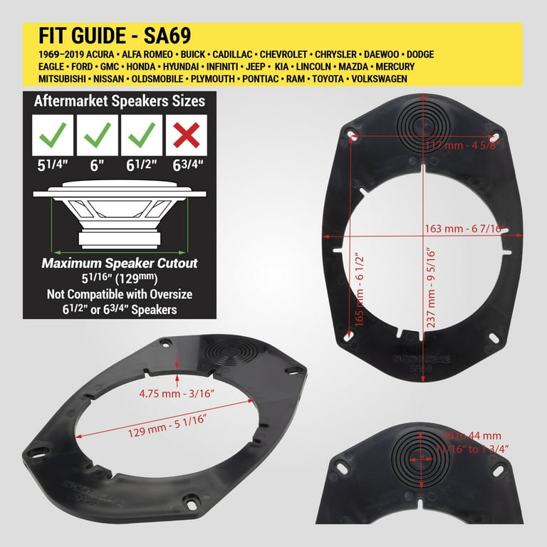 A-7576-3・4・5・8・9・11・16・22・24 Alpine 6 or 8 Speaker Plug & Play Bundle (8