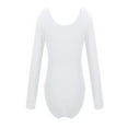 thumbnail image 2 of Alvivi Justaucorps de Danse Ballet à Manches Longues pour Filles, Blanc 8, 2 of 5