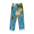 thumbnail image 4 of Disketp Earth View World Map Men'S Pajama Pants - Ultra Soft Fleece Sleep And Lounge Pants (Size: S-Xxl), 4 of 9