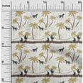 thumbnail image 1 of oneOone Georgette Viscose Tissu Treeleopard & Singe Ikat Tissu Imprimé BTY 42 Pouces de Large, 1 of 1