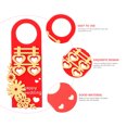 thumbnail image 3 of WASHWEPE Decorative Door Hanging Pendants Red Non-Woven Fabric 6Pcs 10.1X3.5In, 3 of 6