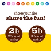 M&MS World Pink Milk Chocolate Candy 2lb Bag for Celebrations and Party Favors