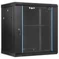 thumbnail image 1 of 12U Wall Mount Network Server Cabinet 15.5 Deep Server Rack Cabinet 200 Lbs Max Ground Mounted Load Capacity with Locking Glass Door Side Panels for IT Equipment & A/V Devices, 1 of 6