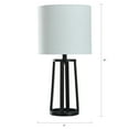 Better Homes & Gardens Modern Matte Black Table Lamp with Classic Drum
