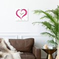 thumbnail image 2 of 3dRose, A Modern Pink Heart, 15x15 Wall Clock, 2 of 8