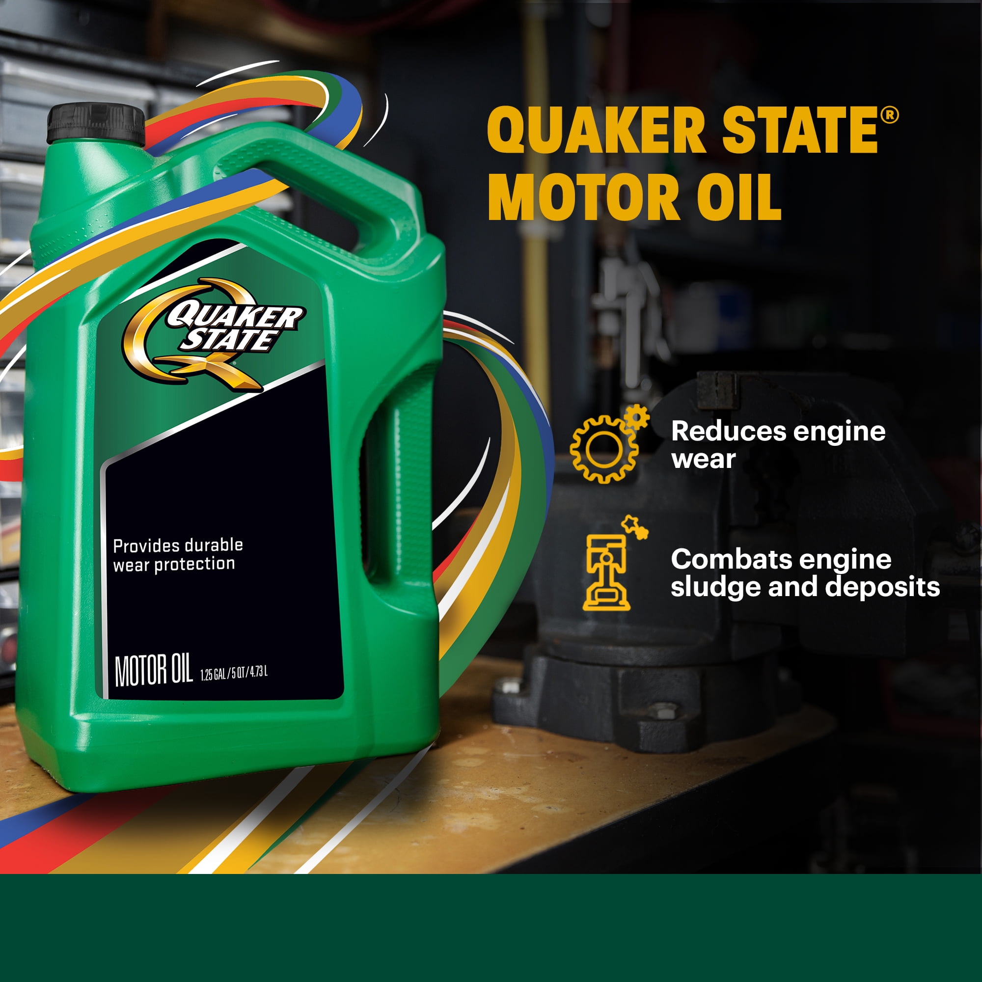 Quaker State Advanced Durability 5W-20 --offer valid for in store oil change only