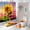 Yellow Sunflower, variant on 4Pcs Shower Curtain Set Teal Butterfly Raindrop Rose Flower,Non-Slip Pedestal Rug Toilet Lid Cover Bathroom Bath Mat Doormat Shower Curtain 70x70 inchs with 12 Hooks Home Decor