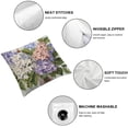 thumbnail image 6 of nygtbtfer Throw Pillow Pack of 2, of a Posy of Rural Meadow Blossoms Soulful Nature Theme, Zippered Double-Side Digital Print Decor, ", Multicolor White, 6 of 7