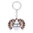 thumbnail image 1 of Porte-clés Pendentif Tournesol Gravé pour la Saint-Valentin, 1 of 8