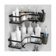 thumbnail image 3 of Wrought Iron Triangle Rack Bathroom Punching-free Storage Rack Bathroom Wall-hung Toiletries Finish, 3 of 5