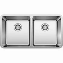 Blanco Formera 442768 33x18" Stainless Steel Double Equal Bowl Undermount Kitchen Sink