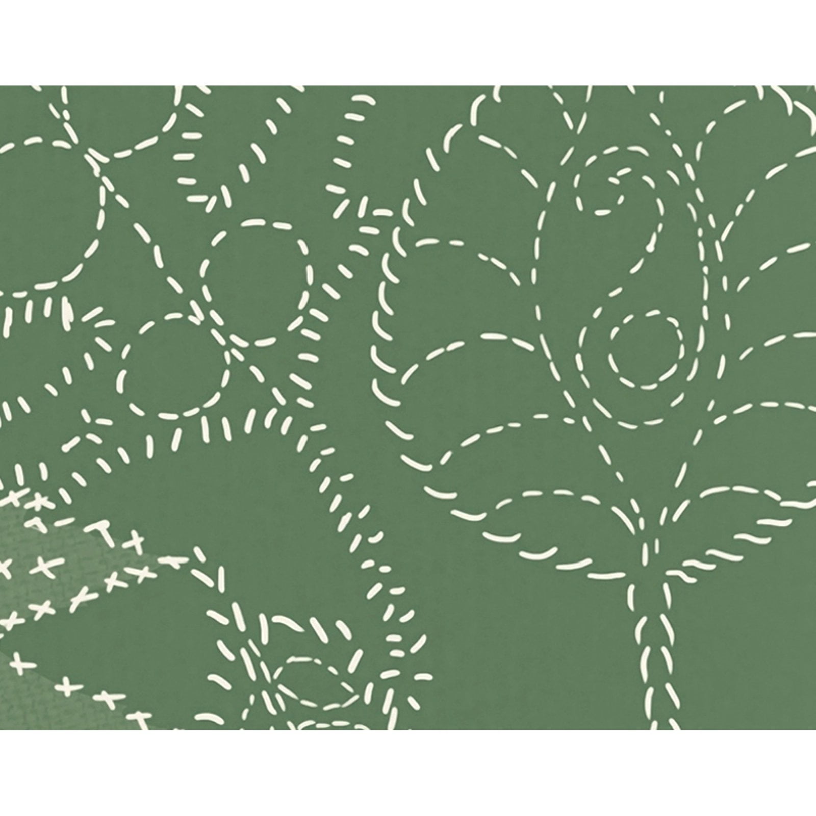 Simply Daisy 18" x 30" Dotted Leaves Floral Print Kitchen Towel
