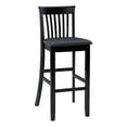 thumbnail image 1 of Riverbay Furniture 31" Transitional Wood & Fabric Bar Stool in Black, 1 of 16