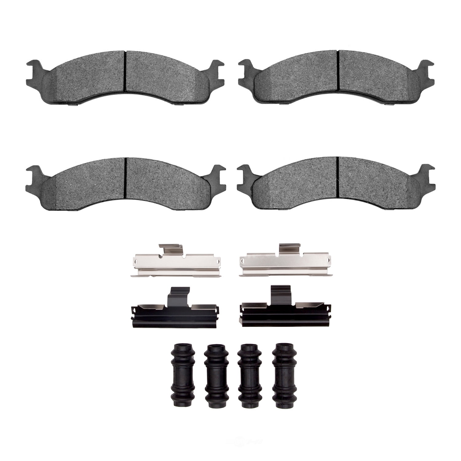 Dynamic Friction Company 1551-0655-01 DFC 5000 Advanced Brake Pads - Semi Metallic and Hardware Kit
