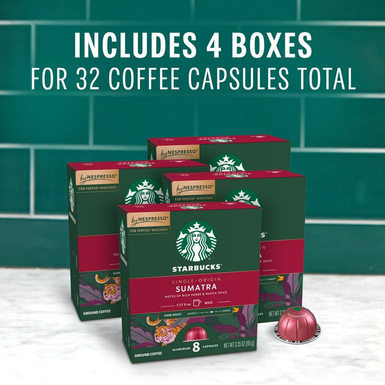 Starbucks by Nespresso Vertuo, Single-Origin Sumatra, Dark Roast