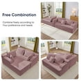 thumbnail image 6 of ZAFLY 107" Cloud Sectional Couch with Chaise, Oversized L Shaped Deep Seat Couches and Sofas for Living Room - Pink, 6 of 8