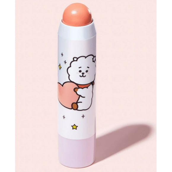The Crème Shop | BT21: Lip + Cheek Chic Stick | Tinted Essence Stick - RJ (Peach Fluff)